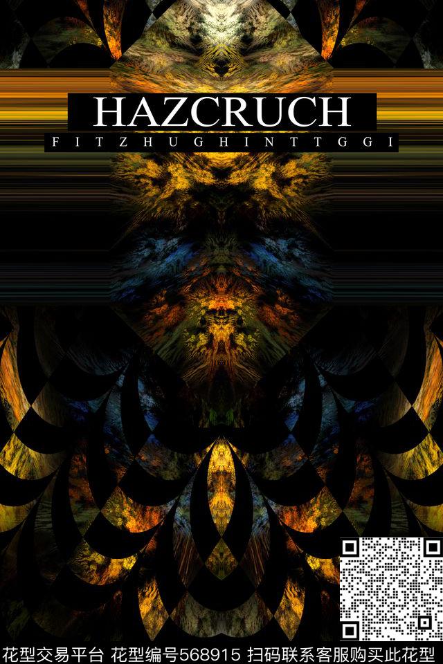 复古抽象字母数码印花华亿平台下载（图片编号: 568915） - 瓦栏（Walan）