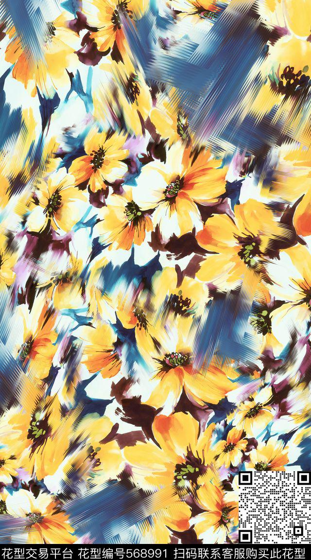 抽象大牌服装数码印花华亿平台下载（图片编号: 568991） - 瓦栏（Walan）