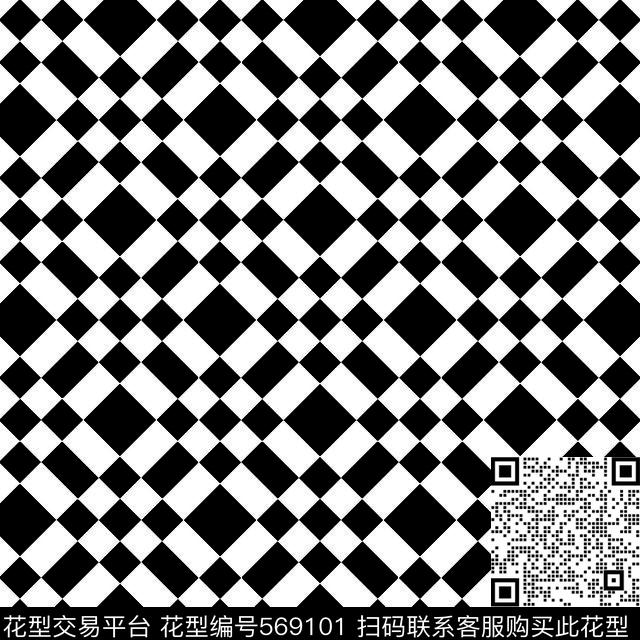 黑白几何图形四方连续传统华亿平台1传统华亿平台1黑白传统印花华亿平台下载（图片编号: 569101） - 瓦栏（Walan）