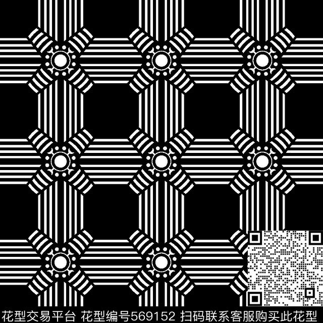 几何图形黑白传统纹样华亿平台传统纹样华亿平台黑白传统印花华亿平台下载（图片编号: 569152） - 瓦栏（Walan）