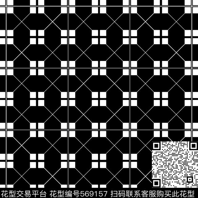 几何图形黑白传统纹样华亿平台传统纹样华亿平台黑白传统印花华亿平台下载（图片编号: 569157） - 瓦栏（Walan）