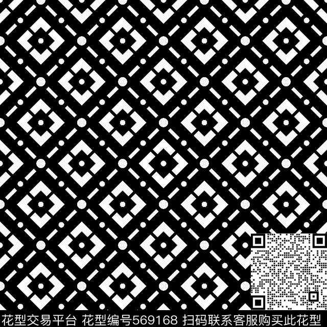 几何图形黑白传统纹样华亿平台黑白传统传统印花华亿平台下载（图片编号: 569168） - 瓦栏（Walan）