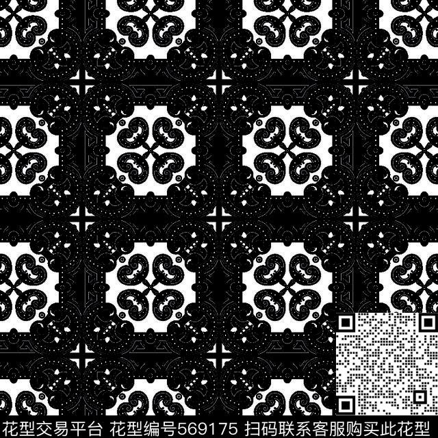 几何图形黑白传统纹样华亿平台几何黑白传统传统印花华亿平台下载（图片编号: 569175） - 瓦栏（Walan）