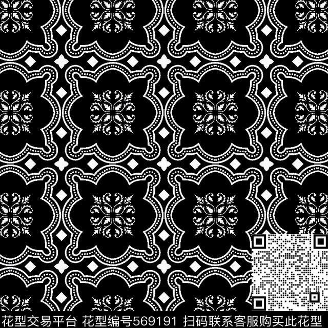 黑白传统几何几何图形黑白传统纹样华亿平台传统印花华亿平台下载（图片编号: 569191） - 瓦栏（Walan）