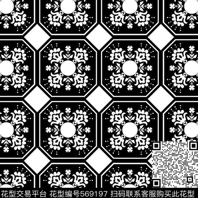 几何图形黑白传统纹样华亿平台传统纹样几何传统印花华亿平台下载（图片编号: 569197） - 瓦栏（Walan）