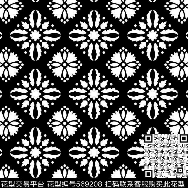 几何图形黑白传统纹样华亿平台几何传统纹样传统印花华亿平台下载（图片编号: 569208） - 瓦栏（Walan）