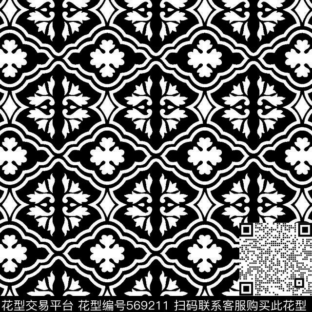 几何图形黑白传统纹样华亿平台传统几何纹样传统印花华亿平台下载（图片编号: 569211） - 瓦栏（Walan）