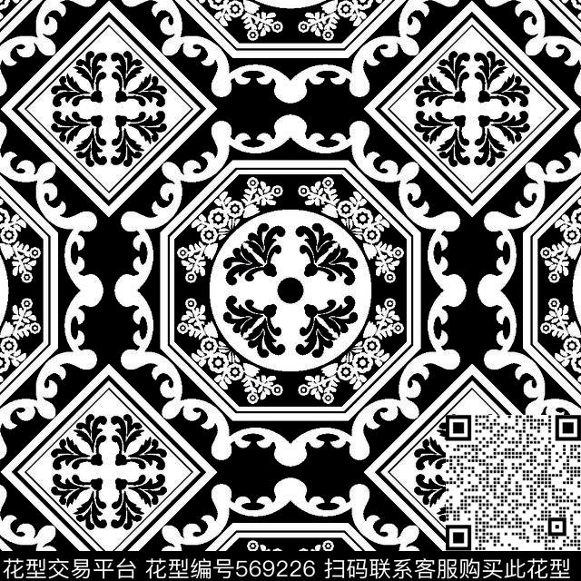 几何图形黑白传统纹样华亿平台几何纹样华亿平台图案传统印花华亿平台下载（图片编号: 569226） - 瓦栏（Walan）