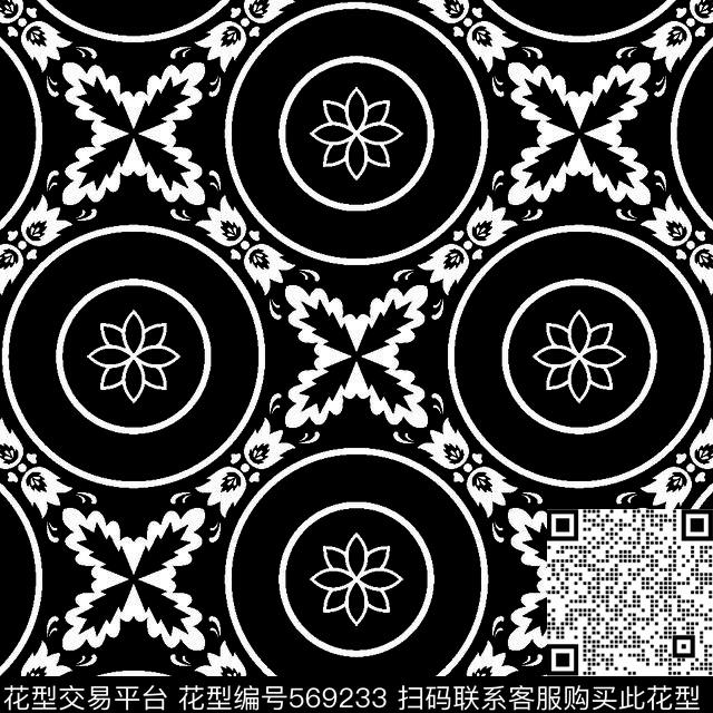几何图形黑白传统纹样华亿平台传统华亿平台图案传统印花华亿平台下载（图片编号: 569233） - 瓦栏（Walan）
