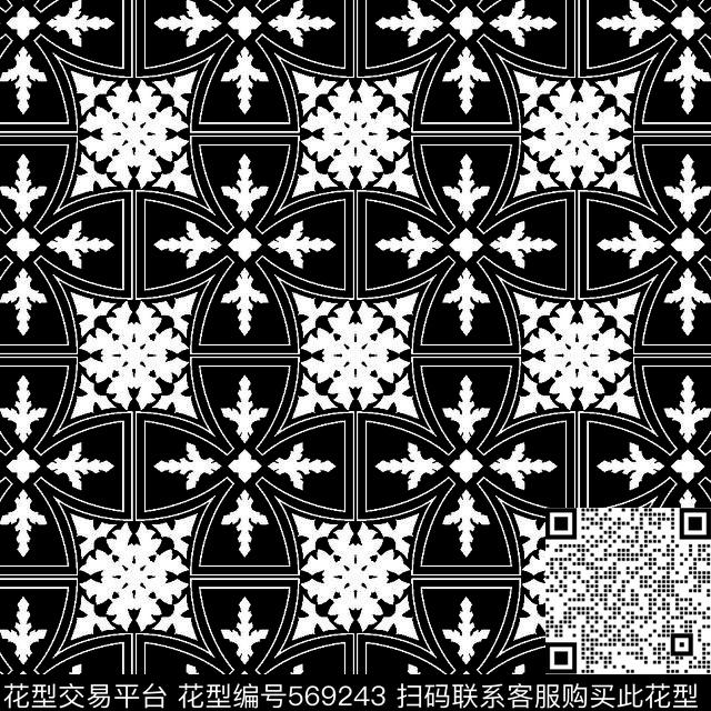 几何图形黑白传统纹样华亿平台传统图案传统印花华亿平台下载（图片编号: 569243） - 瓦栏（Walan）