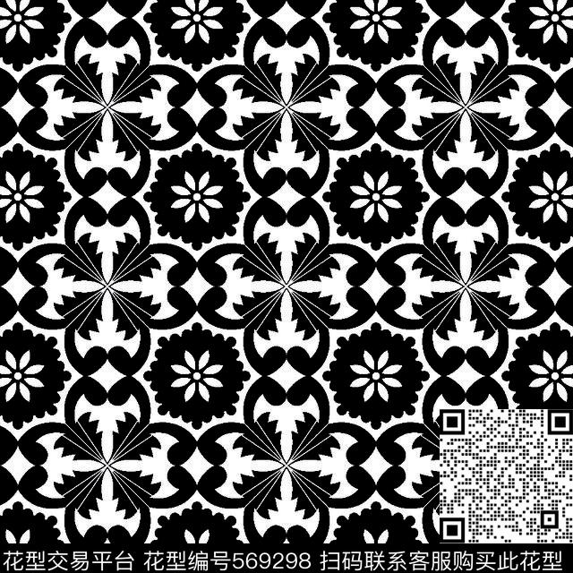 图形图案几何图形黑白传统纹样华亿平台几何纹样传统印花华亿平台下载（图片编号: 569298） - 瓦栏（Walan）