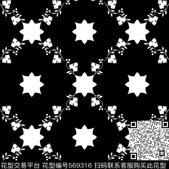 几何图形黑白传统纹样华亿平台图形几何图案传统印花华亿平台下载（图片编号: 569316） - 瓦栏（Walan）