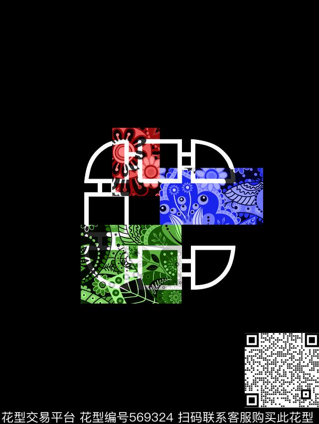 潮流个性原创传统印花华亿平台下载（图片编号: 569324） - 瓦栏（Walan）