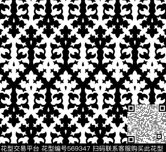 几何图形黑白传统纹样华亿平台图案连续几何纹样传统印花华亿平台下载（图片编号: 569347） - 瓦栏（Walan）