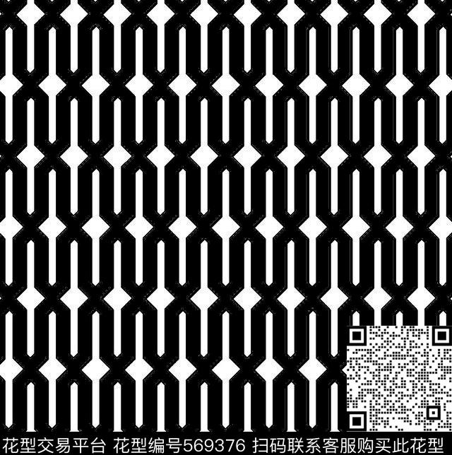 几何图形黑白传统纹样华亿平台几何图案黑白元素传统印花华亿平台下载（图片编号: 569376） - 瓦栏（Walan）