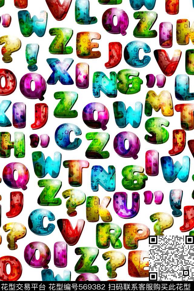 炫彩金属字母数码印花华亿平台下载（图片编号: 569382） - 瓦栏（Walan）