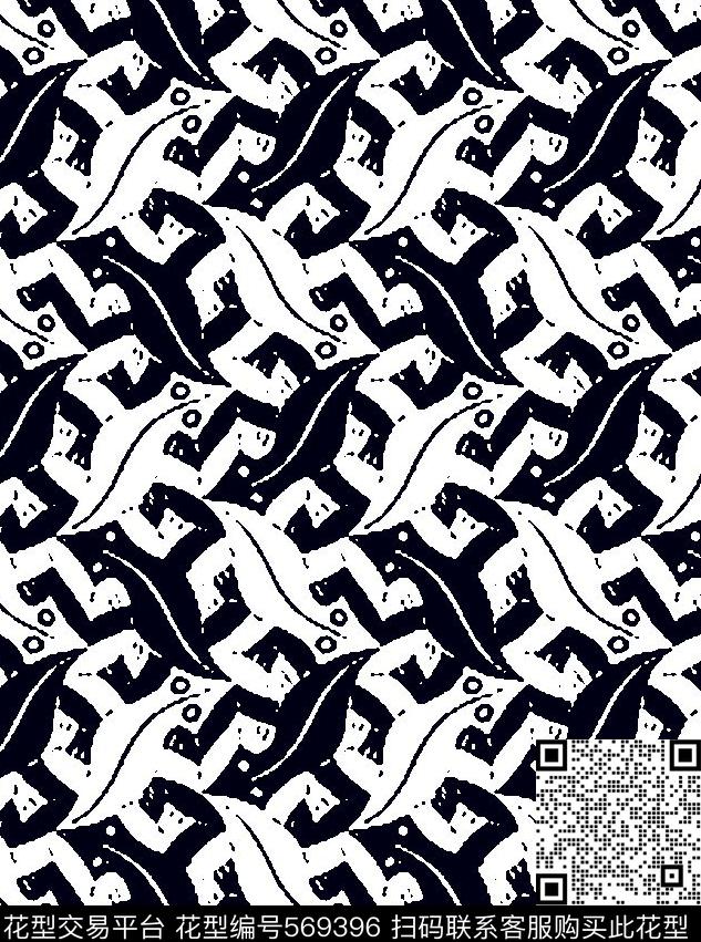 抽象几何大牌男装衬衫图案传统印花华亿平台下载（图片编号: 569396） - 瓦栏（Walan）