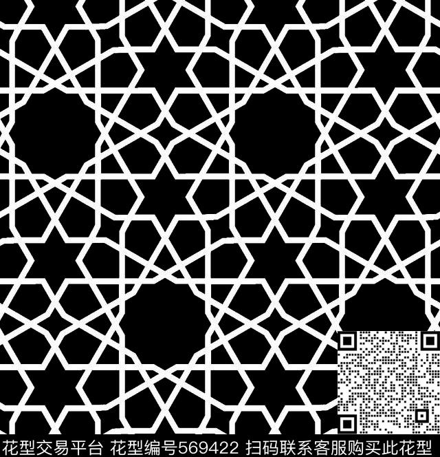 几何图形黑白传统纹样华亿平台图案元素几何图形传统印花华亿平台下载（图片编号: 569422） - 瓦栏（Walan）