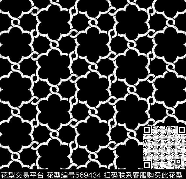 图形元素几何图形黑白传统纹样华亿平台图案传统印花华亿平台下载（图片编号: 569434） - 瓦栏（Walan）
