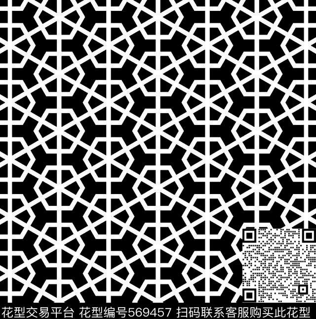 几何图形黑白传统纹样华亿平台图形几何图案元素传统印花华亿平台下载（图片编号: 569457） - 瓦栏（Walan）