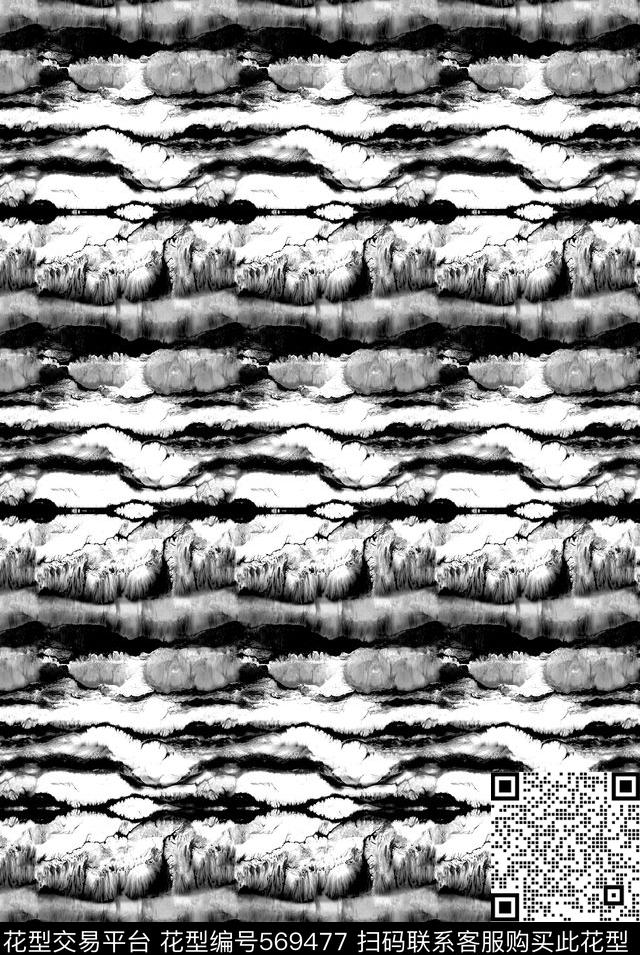 时尚水纹理数码印花华亿平台下载（图片编号: 569477） - 瓦栏（Walan）