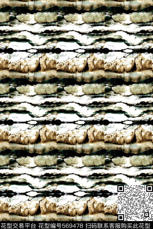 时尚水纹理数码印花华亿平台下载（图片编号: 569478） - 瓦栏（Walan）