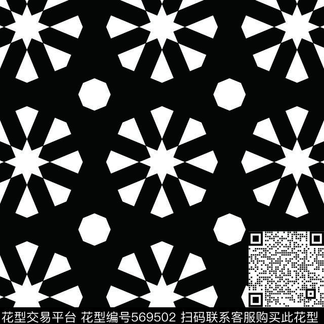 黑白四方连续几何图形传统纹样华亿平台图案几何花图形元素传统印花华亿平台下载（图片编号: 569502） - 瓦栏（Walan）