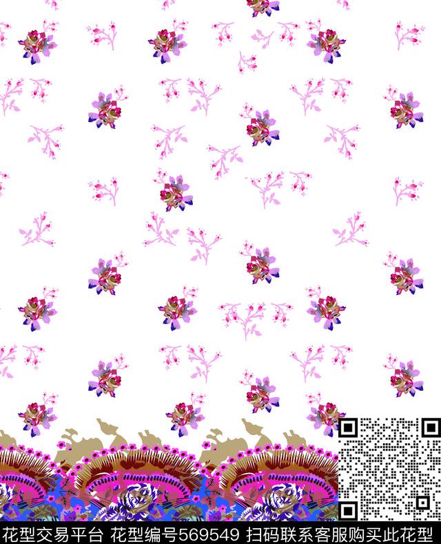 复古碎花中国风传统印花华亿平台下载（图片编号: 569549） - 瓦栏（Walan）