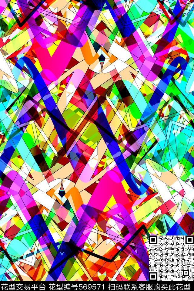 百搭大条纹女装传统印花华亿平台下载（图片编号: 569571） - 瓦栏（Walan）