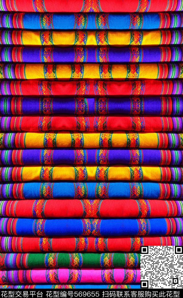 抽象复古抽象民族风横纹照片景观数码印花华亿平台下载（图片编号: 569655） - 瓦栏（Walan）