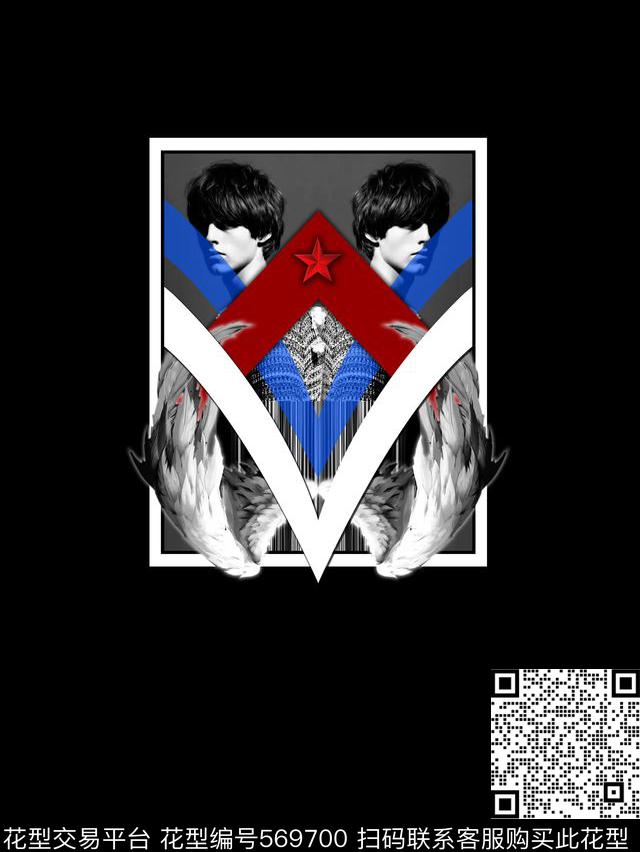 流行时尚品牌华亿平台纪梵希数码印花华亿平台下载（图片编号: 569700） - 瓦栏（Walan）