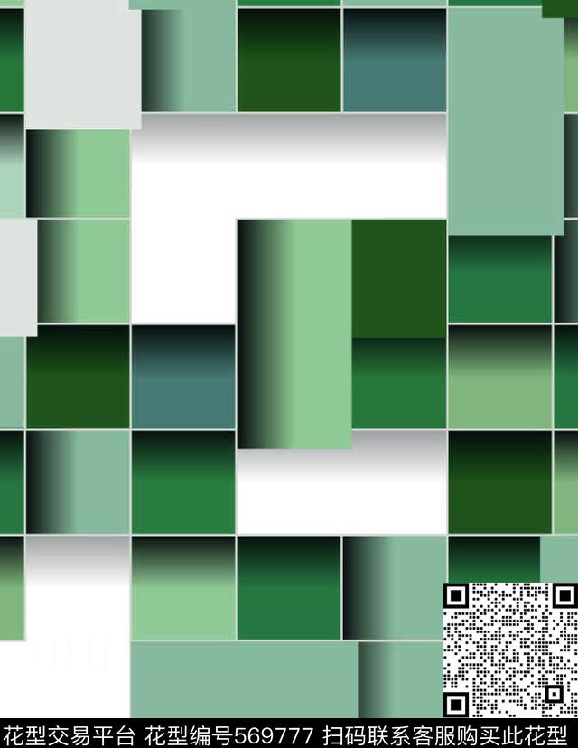 衬衣大气格纹传统印花华亿平台下载（图片编号: 569777） - 瓦栏（Walan）