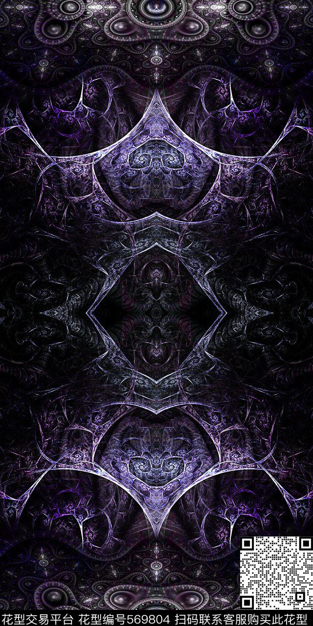 数码印花女装连衣裙欧美流行数码印花华亿平台下载（图片编号: 569804） - 瓦栏（Walan）