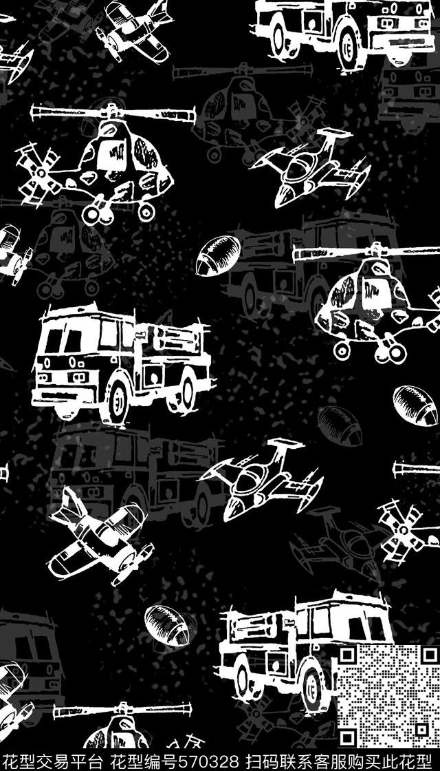 服装卡通汽车传统印花华亿平台下载（图片编号: 570328） - 瓦栏（Walan）