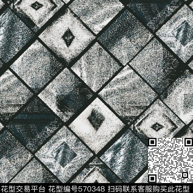 几何分割男装数码印花华亿平台下载（图片编号: 570348） - 瓦栏（Walan）