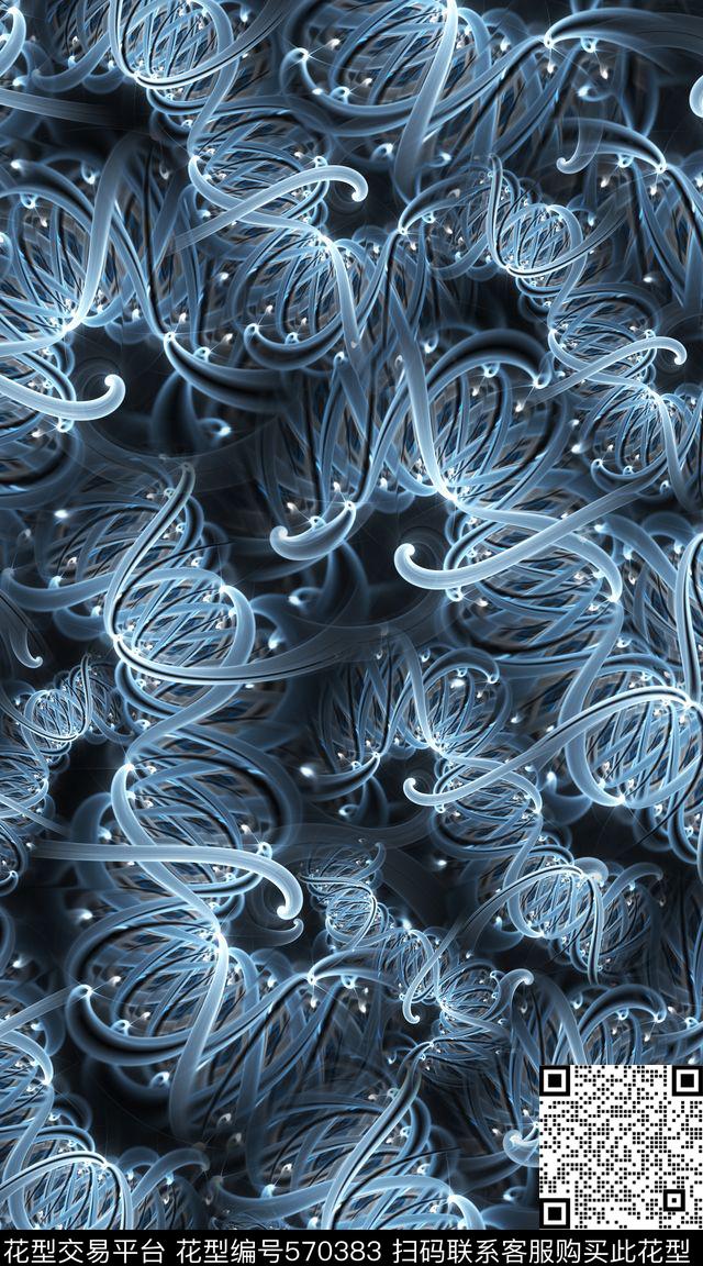 抽象炫彩立体数码印花华亿平台下载（图片编号: 570383） - 瓦栏（Walan）