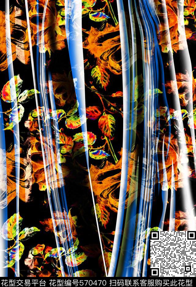 欧美时尚创意数码印花华亿平台下载（图片编号: 570470） - 瓦栏（Walan）