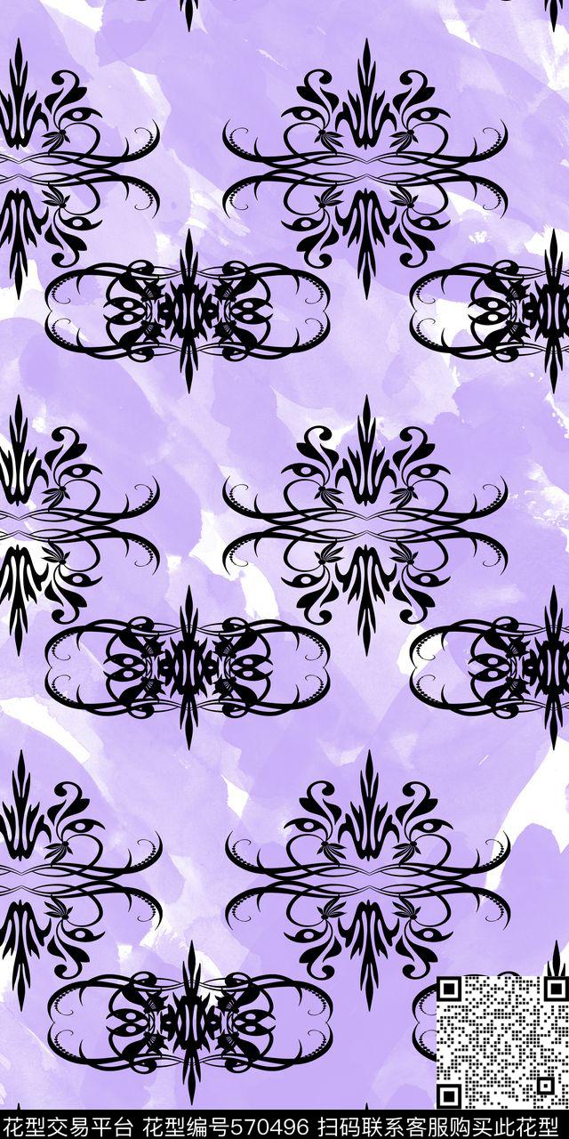 民族花纹简洁传统印花华亿平台下载（图片编号: 570496） - 瓦栏（Walan）