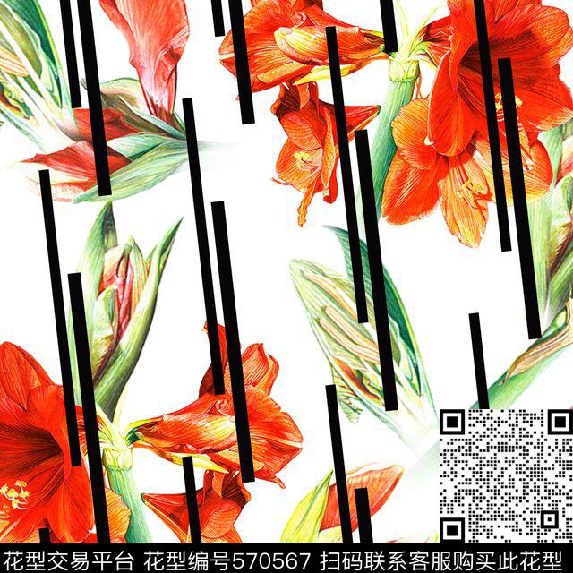 Dolce&gabanna大牌红黑数码印花华亿平台下载（图片编号: 570567） - 瓦栏（Walan）