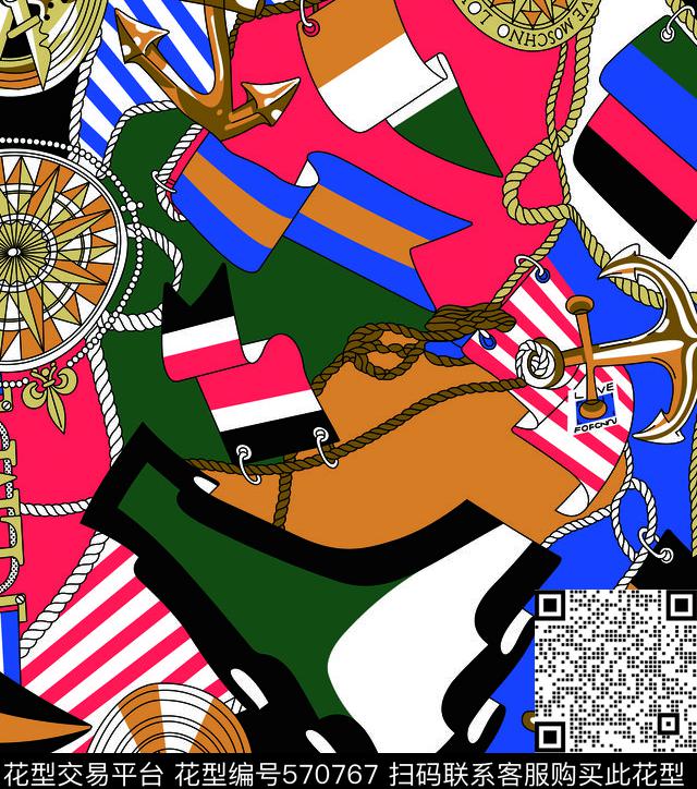 几何抽象小翠花传统印花华亿平台下载（图片编号: 570767） - 瓦栏（Walan）