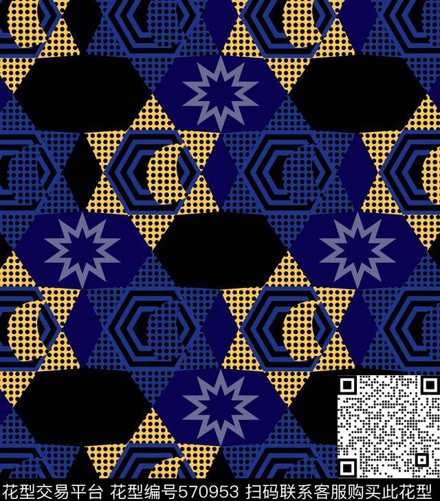 几何复古传统传统印花华亿平台下载（图片编号: 570953） - 瓦栏（Walan）
