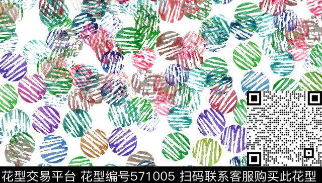 指纹大荟萃指纹形几何图案多色数码印花华亿平台下载（图片编号: 571005） - 瓦栏（Walan）