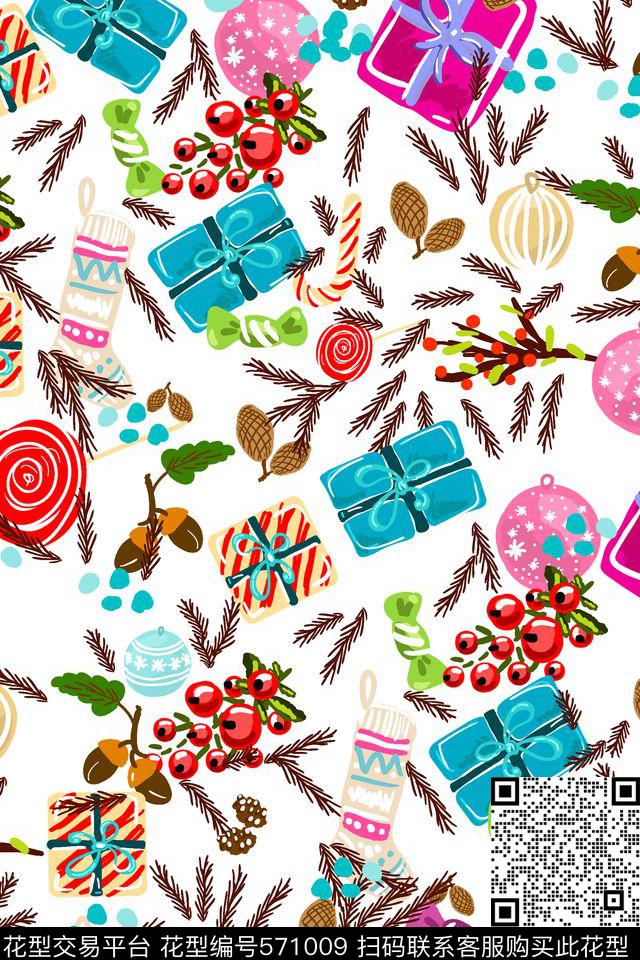 清新水彩礼物传统印花华亿平台下载（图片编号: 571009） - 瓦栏（Walan）