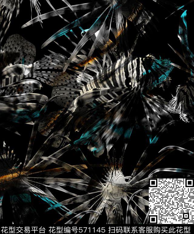 抽象肌理加勒比数码印花华亿平台下载（图片编号: 571145） - 瓦栏（Walan）