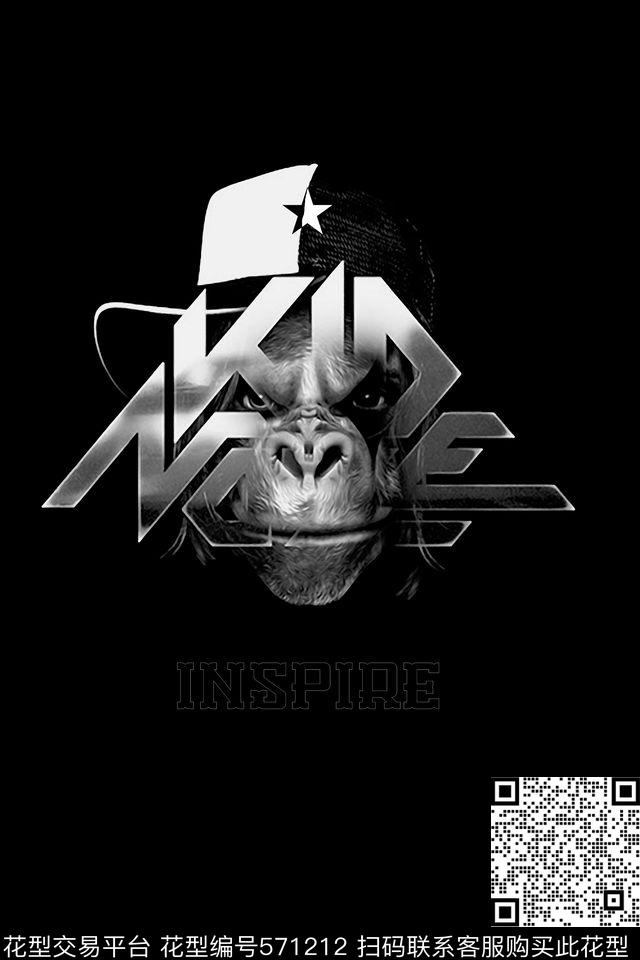 抽象金属2016猴年猴子定位男装T恤卫衣夹克数码印花华亿平台下载（图片编号: 571212） - 瓦栏（Walan）