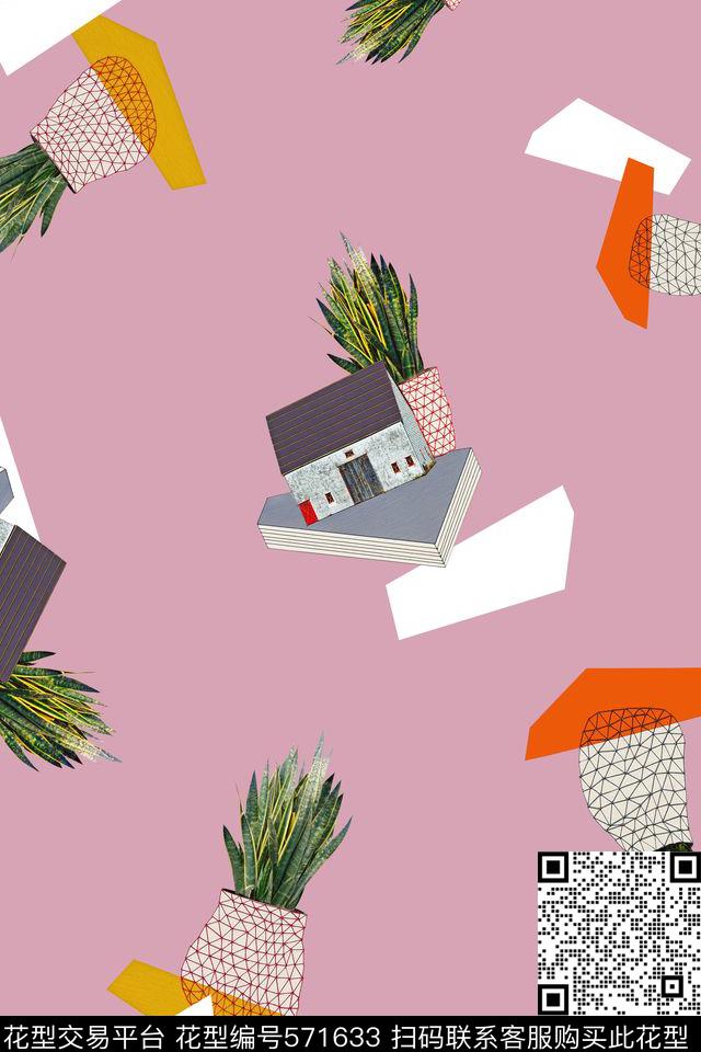 趣味3D立体数码印花华亿平台下载（图片编号: 571633） - 瓦栏（Walan）