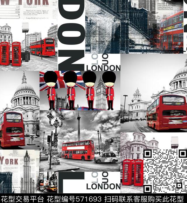 复古怀旧建筑欧美数码印花华亿平台下载（图片编号: 571693） - 瓦栏（Walan）