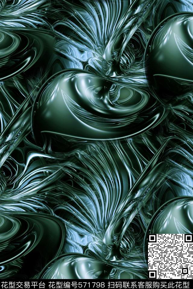 炫彩几何数码印花华亿平台下载（图片编号: 571798） - 瓦栏（Walan）