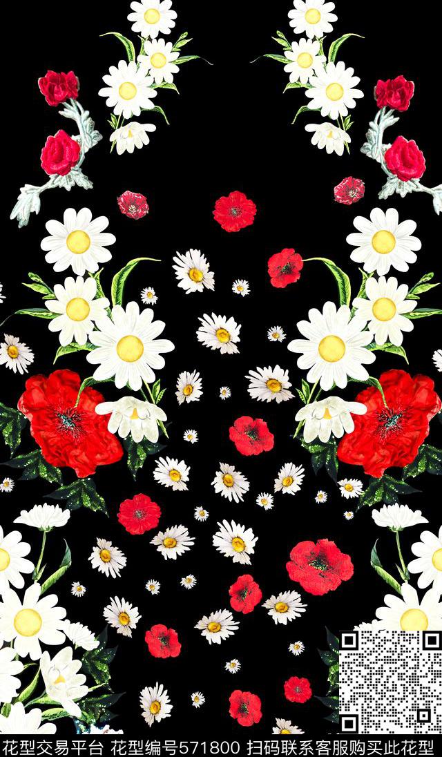 大牌定位小雏菊数码印花华亿平台下载（图片编号: 571800） - 瓦栏（Walan）