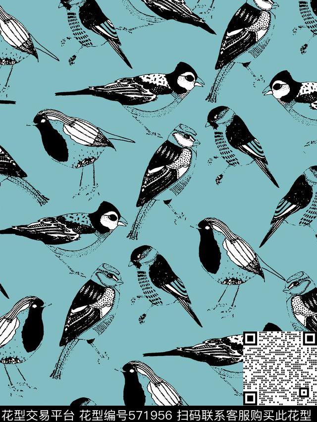 时尚潮流大牌趣味动物传统印花华亿平台下载（图片编号: 571956） - 瓦栏（Walan）